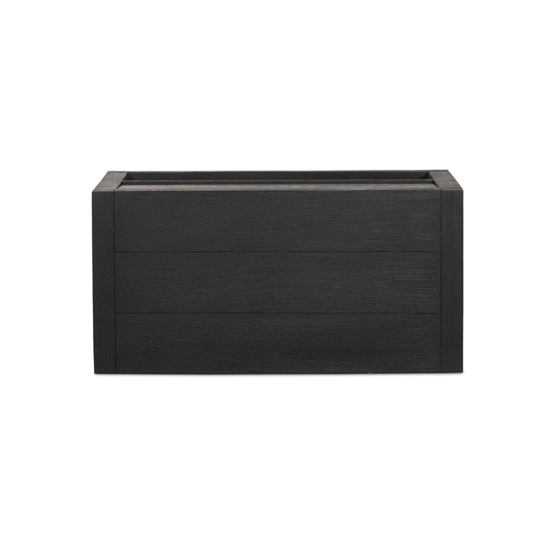 Harvey Nightstand - Worn Black Oak Veneer