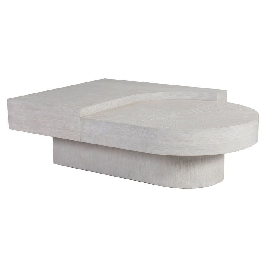 Coffee Tables Maxwell Split Level Cocktail Table - Misty White Gray