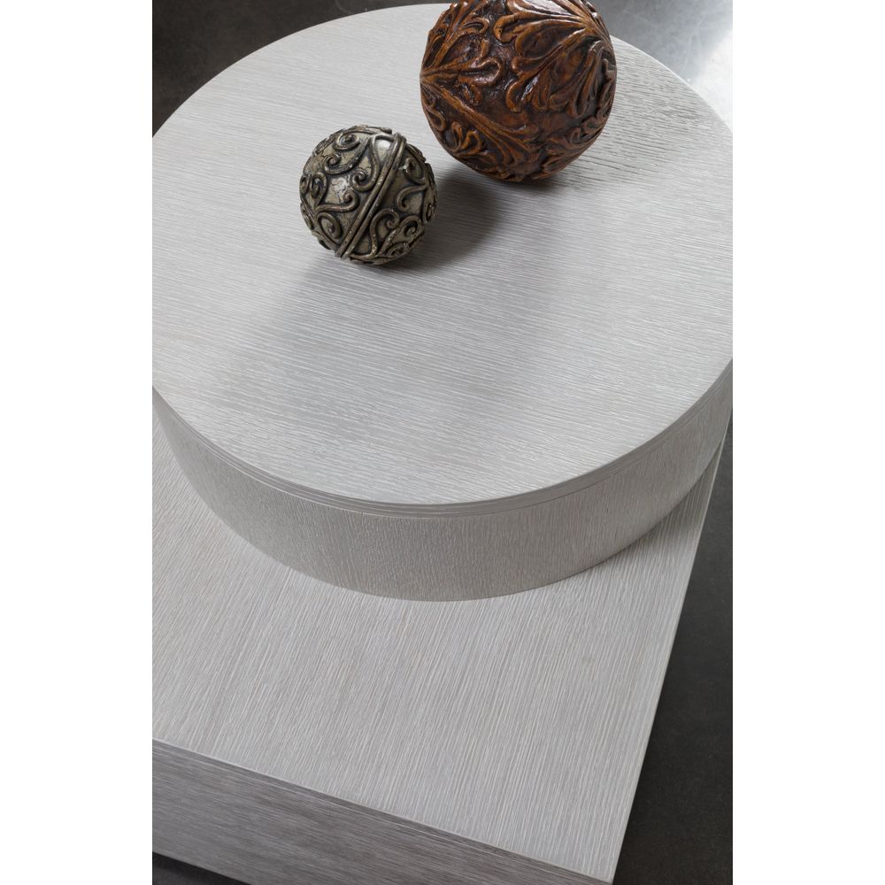 Side Tables Maxwell Split Level End Table - Misty White Gray