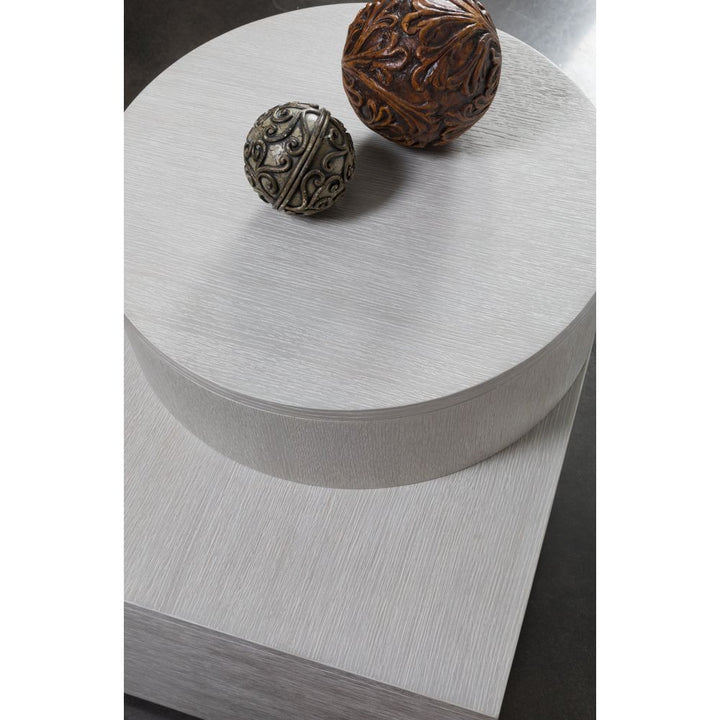 Side Tables Maxwell Split Level End Table - Misty White Gray