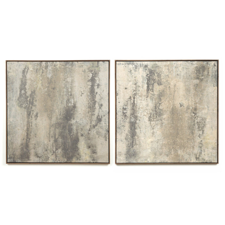 Eclipse Diptych by Matera - Rustic Walnut Floater