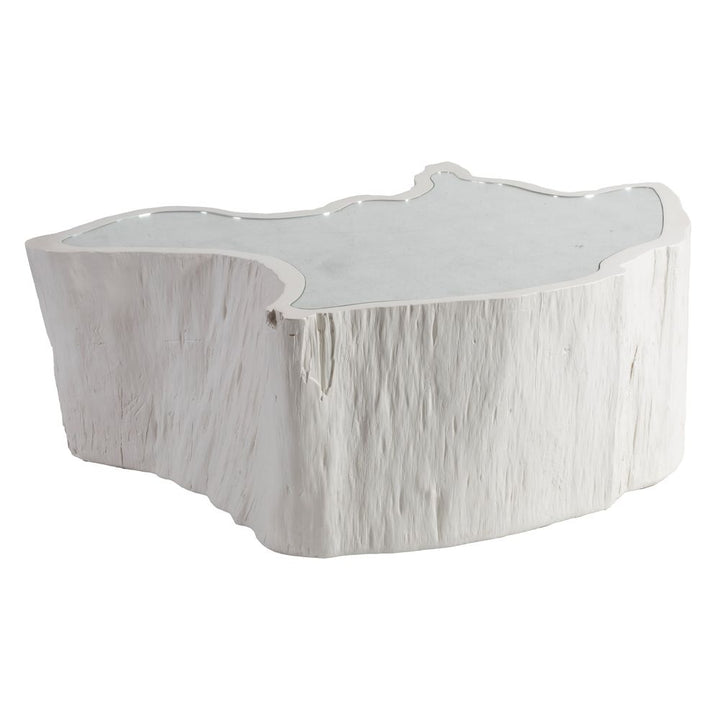 Coffee Tables Capitola Asymmetrical Cocktail Table - White