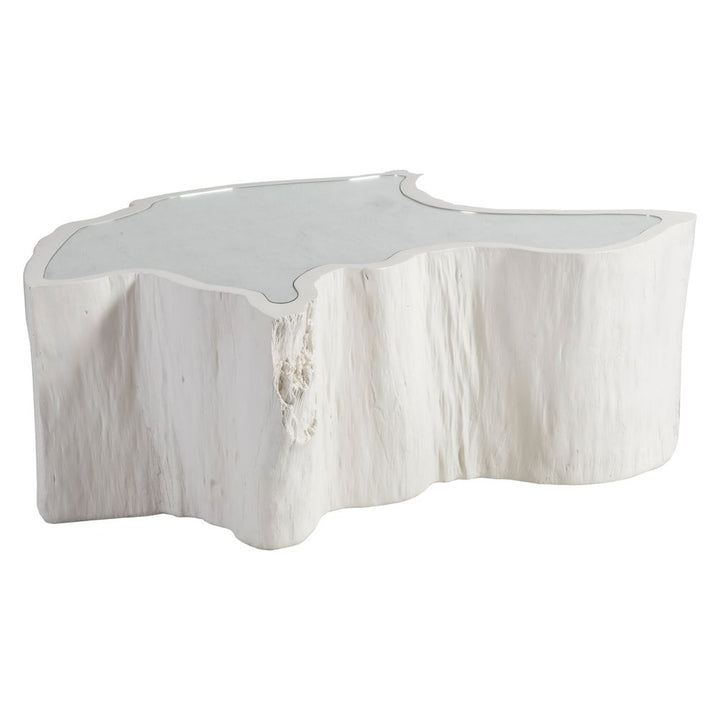 Coffee Tables Capitola Asymmetrical Cocktail Table - White