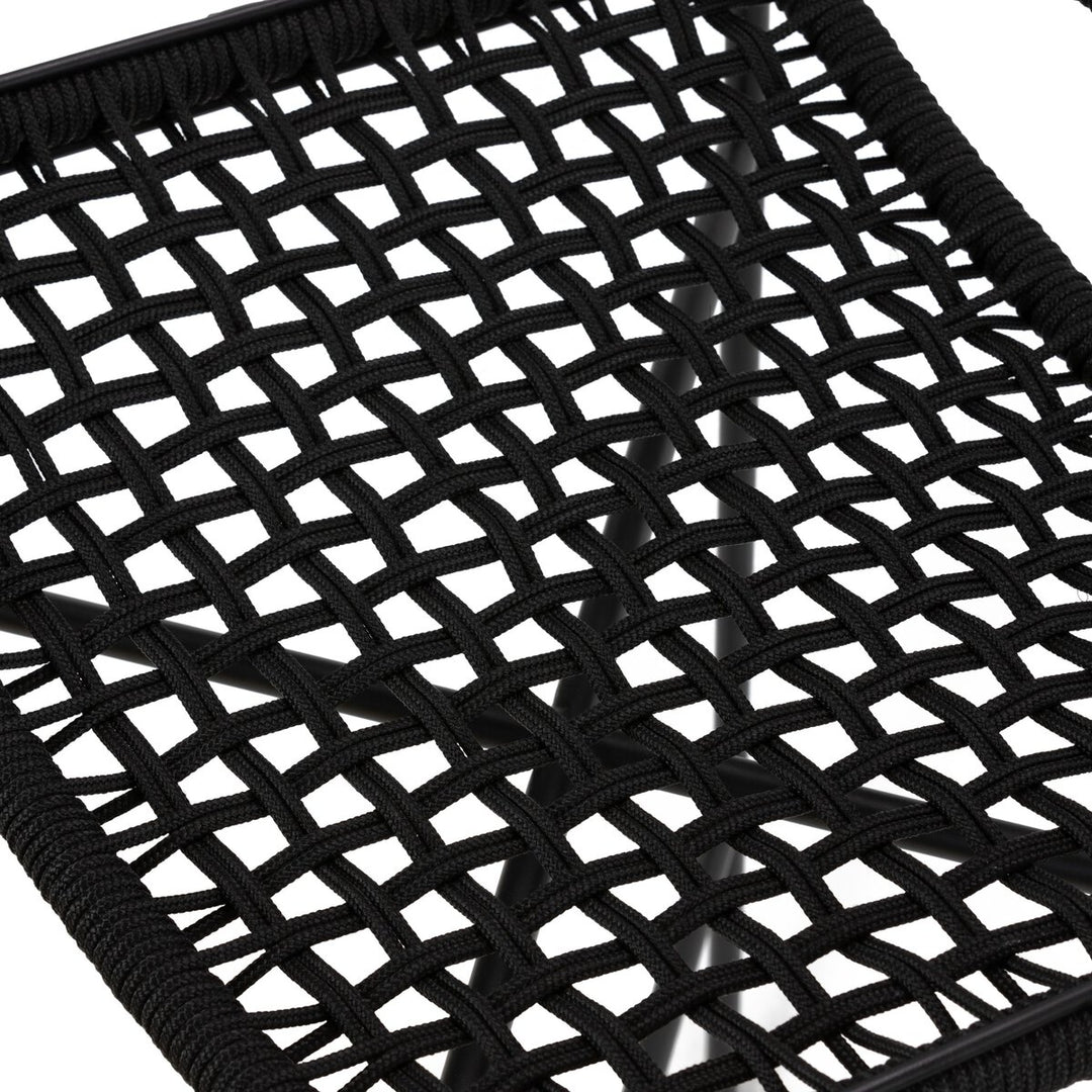 Roosevelt Outdoor Bar + Counter Stool - Black Rope - Bar