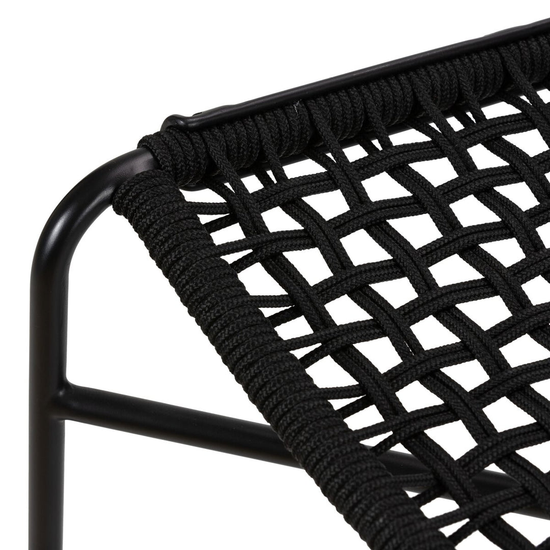 Roosevelt Outdoor Bar + Counter Stool - Black Rope - Bar