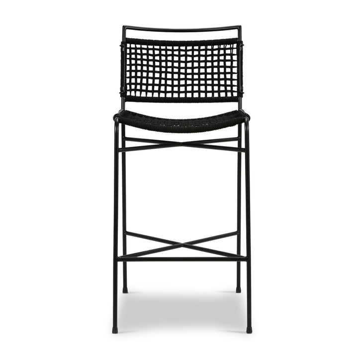 Roosevelt Outdoor Bar + Counter Stool - Black Rope - Bar