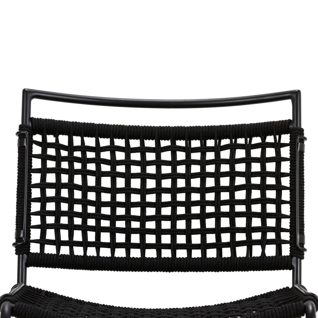 Roosevelt Outdoor Bar + Counter Stool - Black Rope - Counter