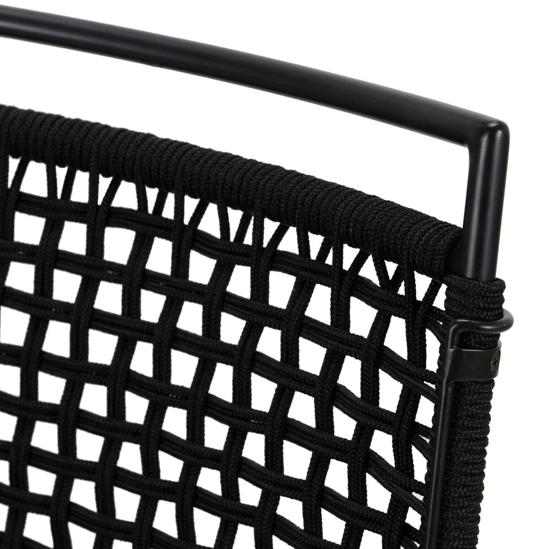 Roosevelt Outdoor Bar + Counter Stool - Black Rope - Counter