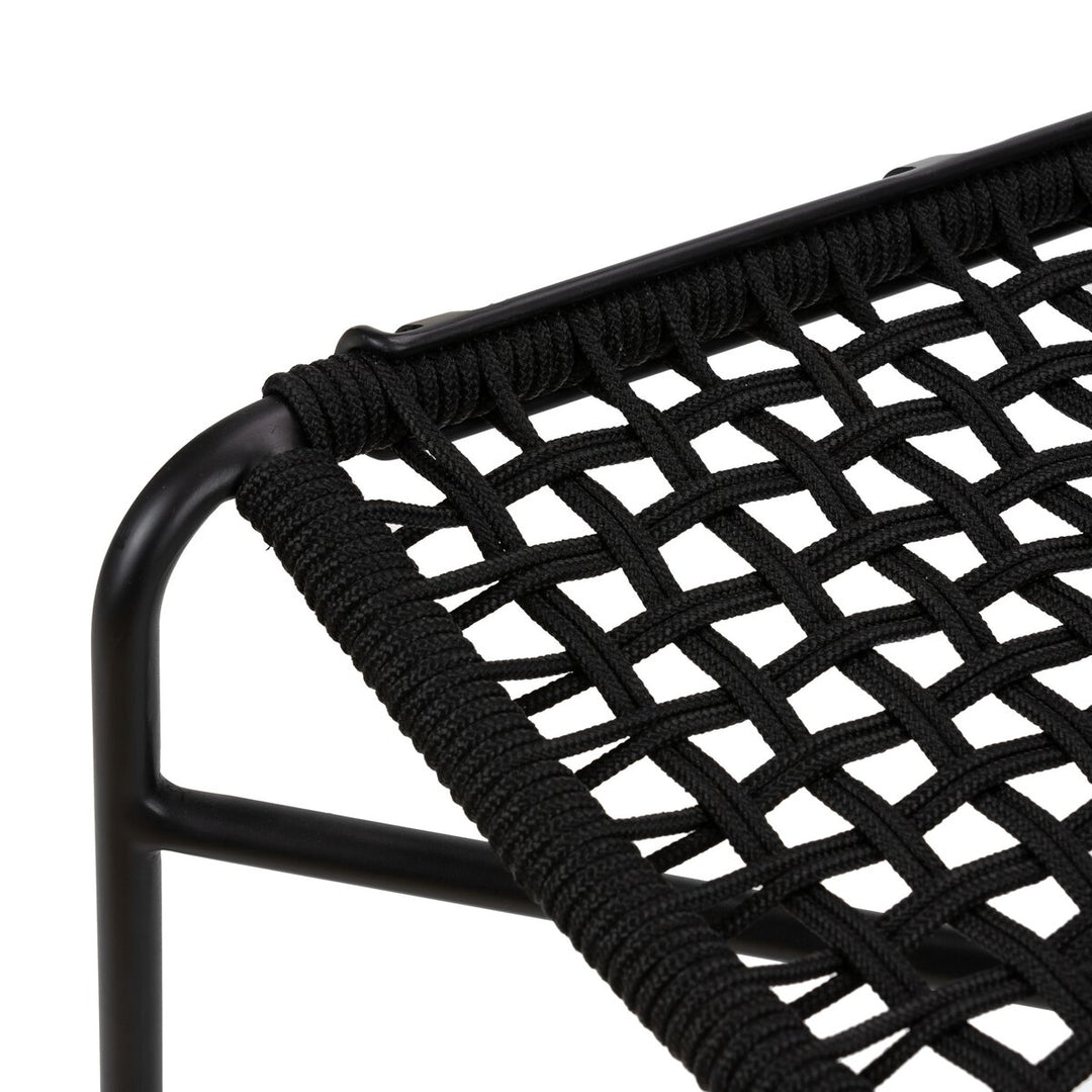 Roosevelt Outdoor Bar + Counter Stool - Black Rope - Counter