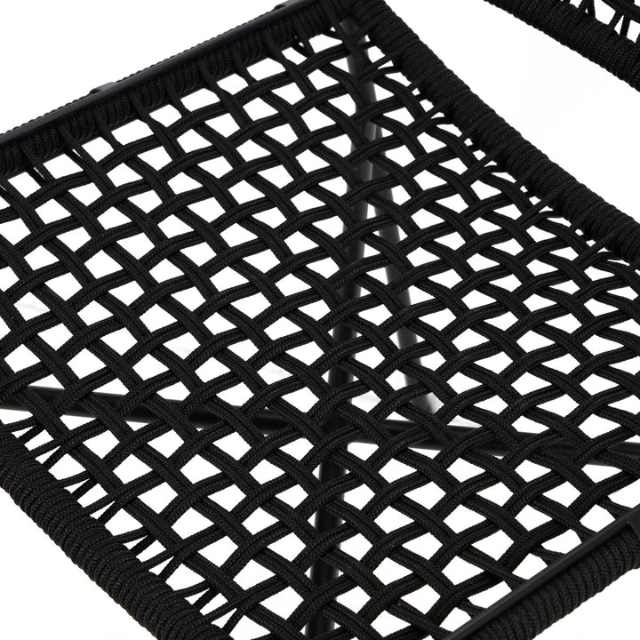 Roosevelt Outdoor Dining Chair - Black Rope