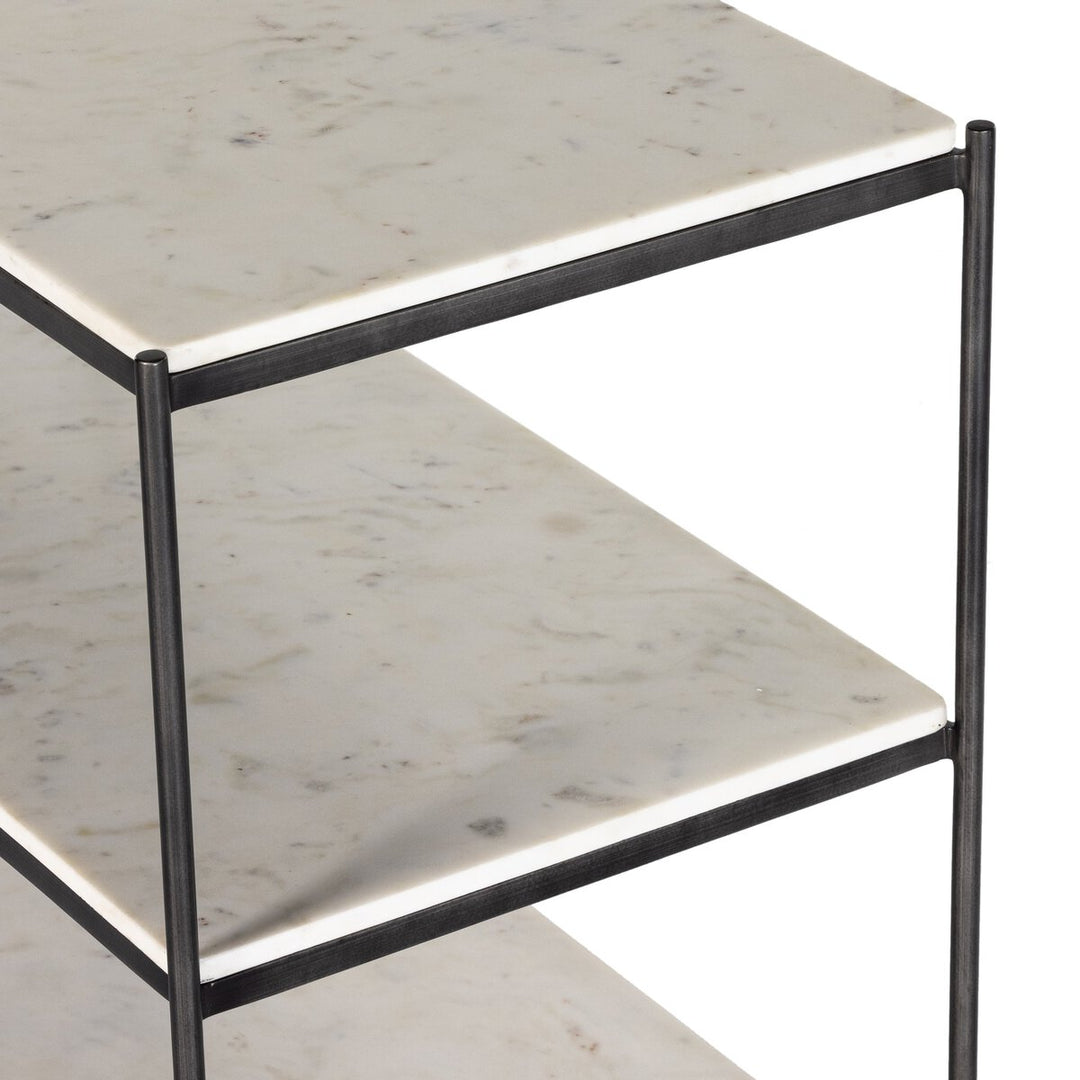 Oscar Large Console Table - Hammered Grey