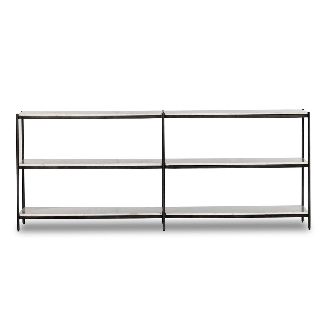 Oscar Large Console Table - Hammered Grey