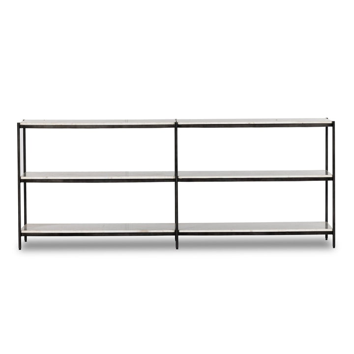 Oscar Large Console Table - Hammered Grey