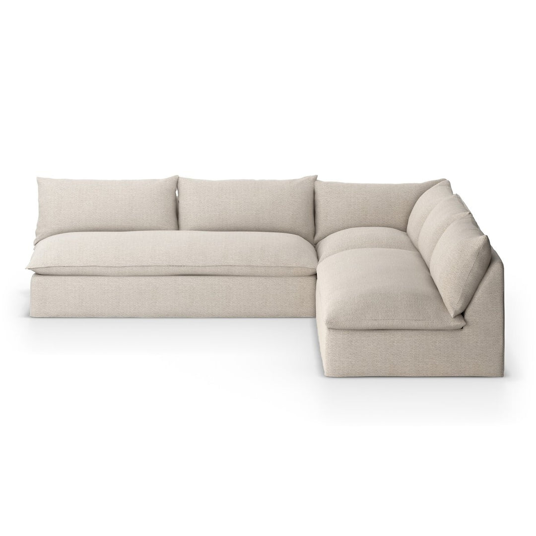 Cole Outdoor 3-Piece Sectional - Faye Sand