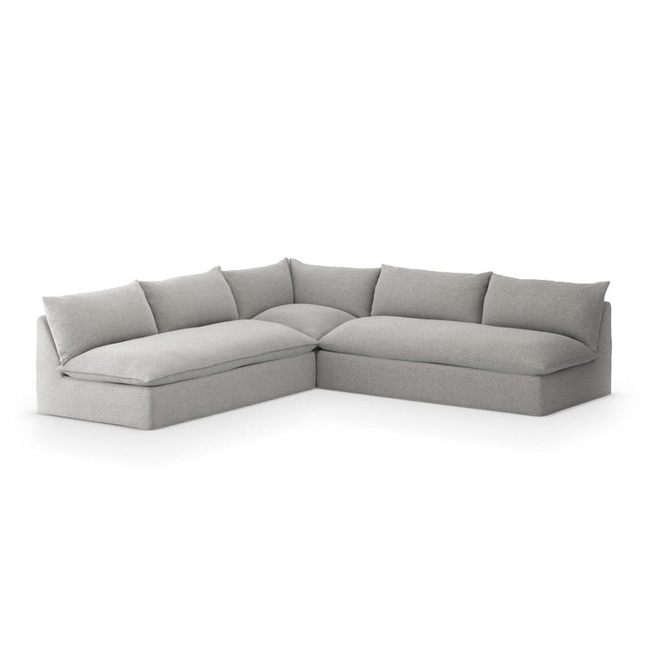 Emerson Outdoor 3-Piece Sectional - Faye Ash