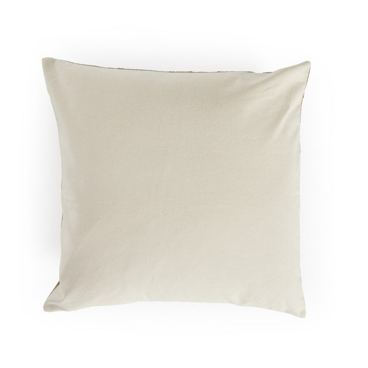 Artisan Checked Pillow - Khaki Cotton - Cover Only