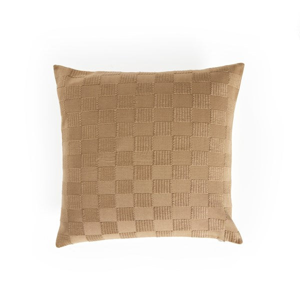 Handwoven Checked Pillow