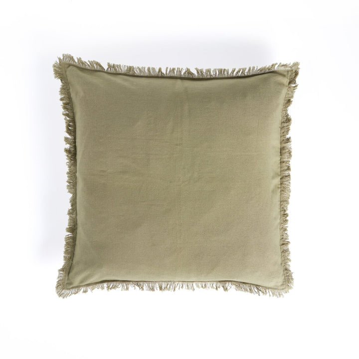 Artisan Eyelash Pillow - Sage Cotton - 22"X22" - Cover Only