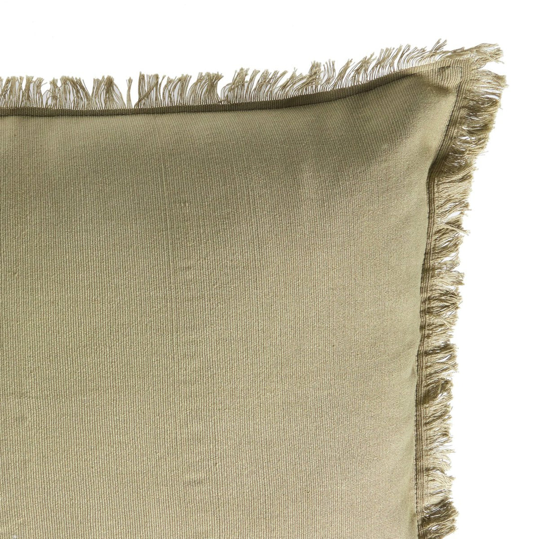 Artisan Eyelash Pillow - Sage Cotton - 16"X24" - Cover Only