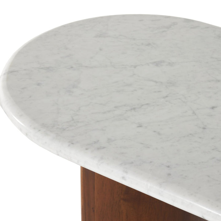 Hayden Large Console Table - Italian White Marble