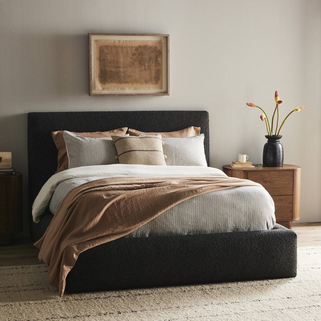 Quincy King Bed - Lisbon Charcoal