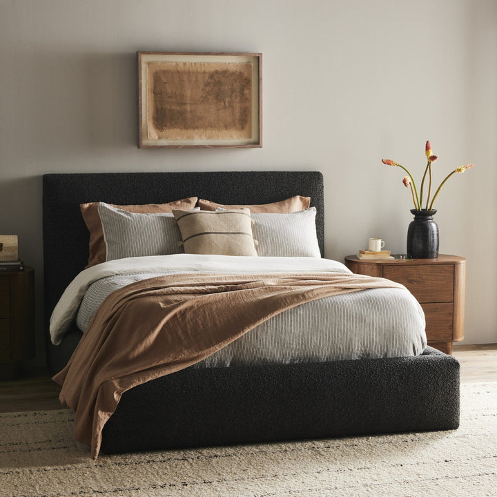 Quincy King Bed - Lisbon Charcoal