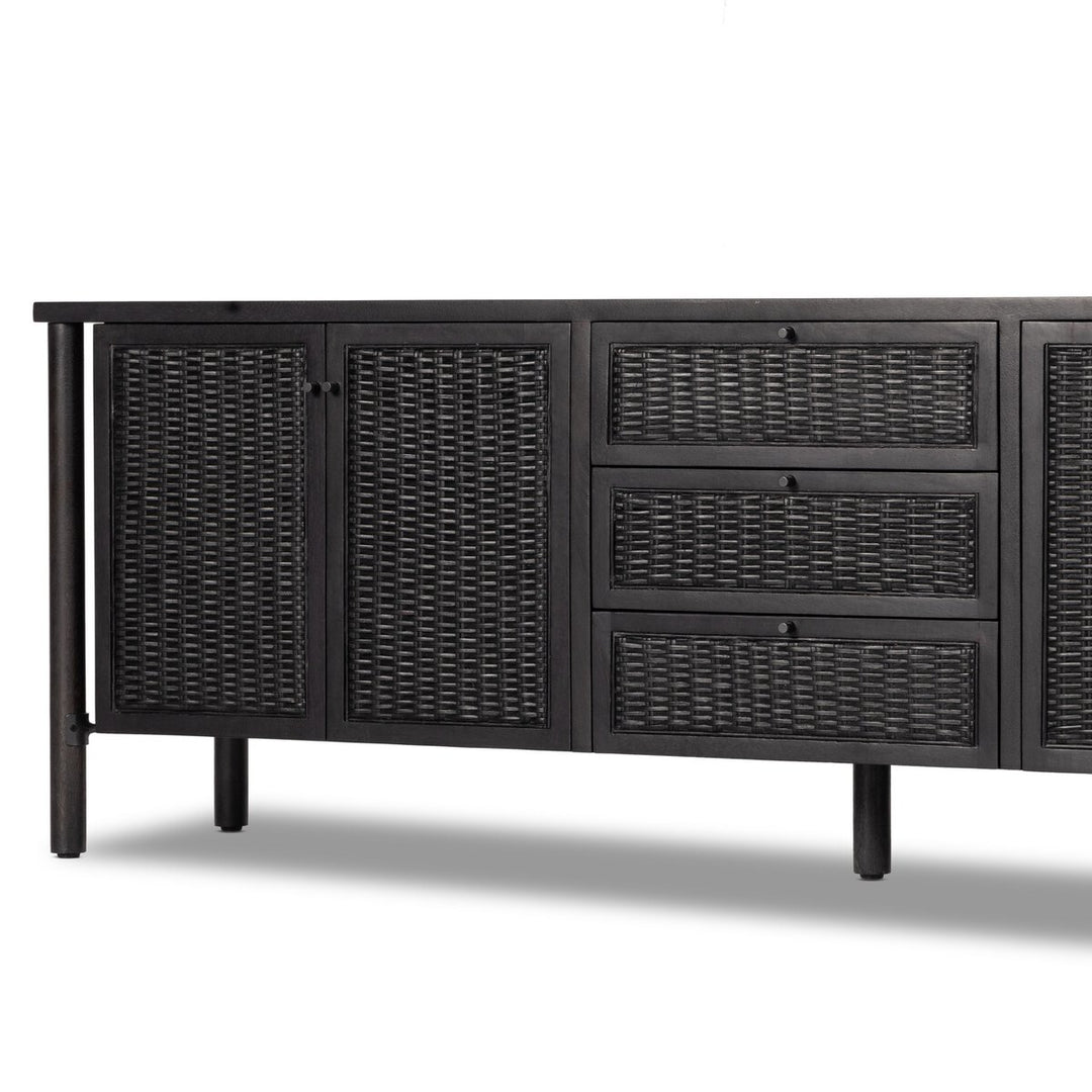 Veda Media Console - Black Cane