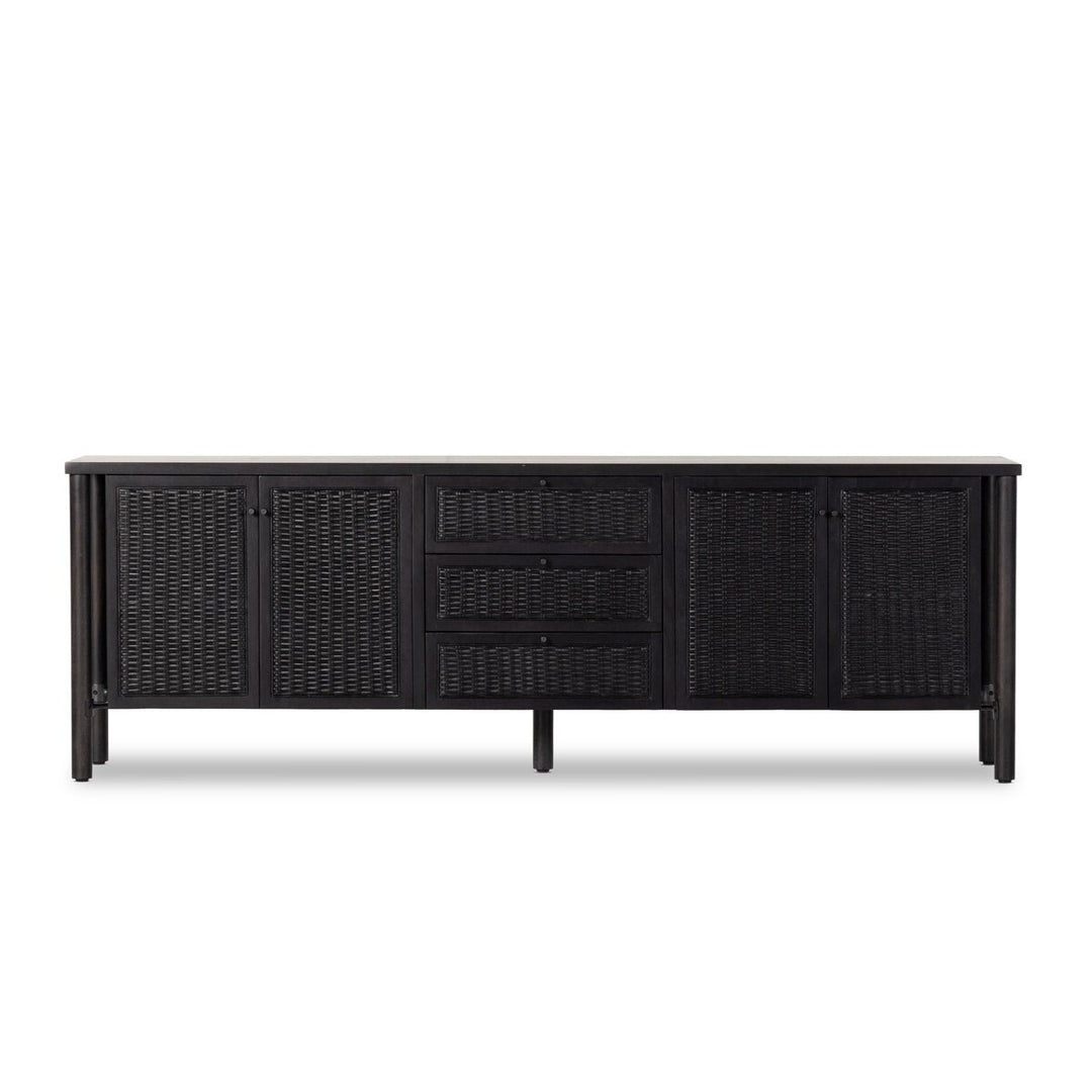 Veda Media Console - Black Cane