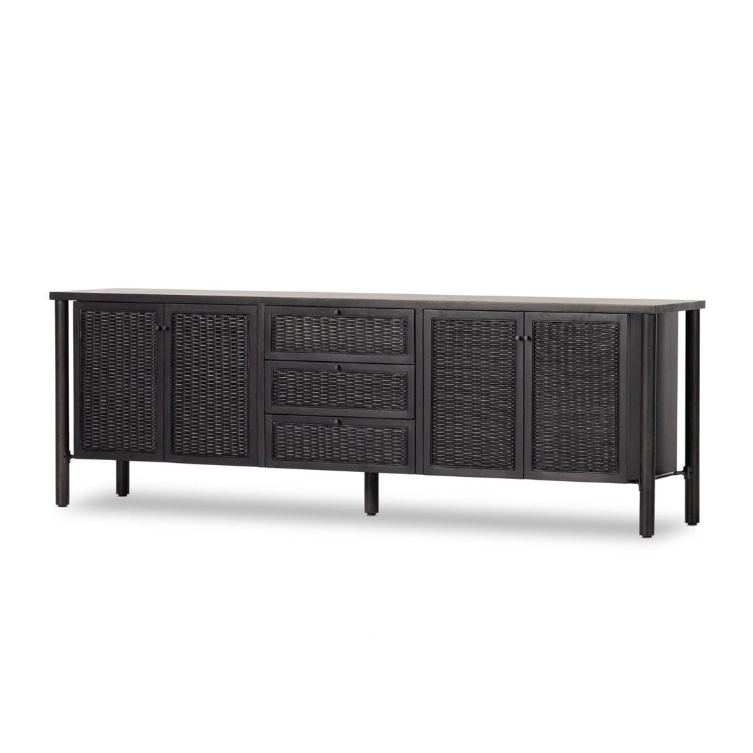 Veda Media Console - Black Cane