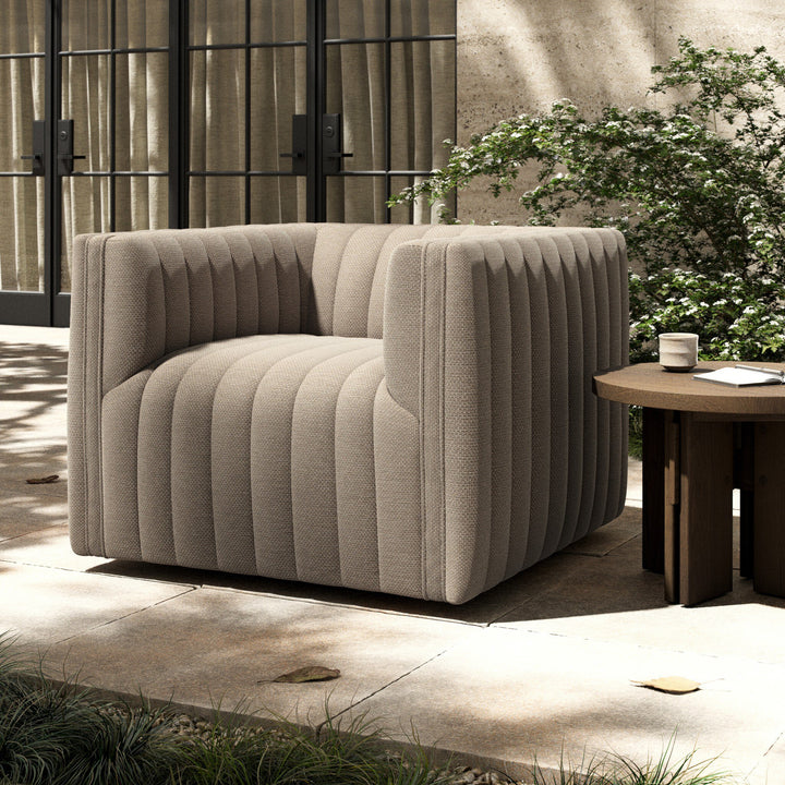 Augustine Outdoor Swivel Chair
