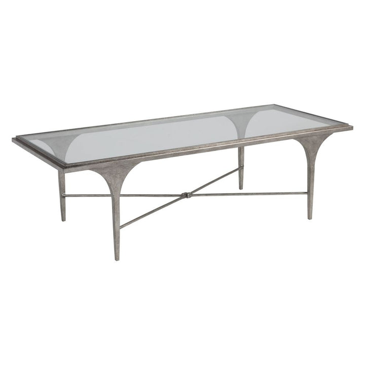 Coffee Tables Porto Silver Rectangular Cocktail Table - Silver Leaf