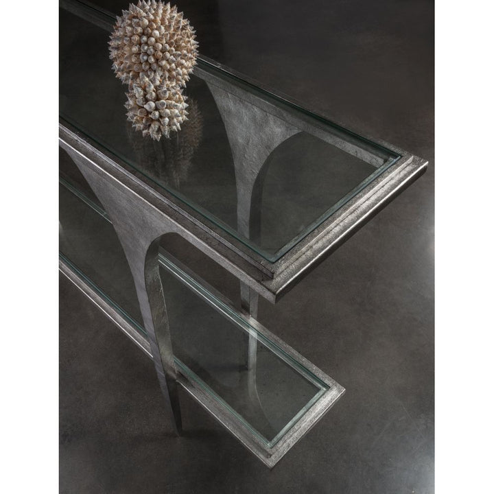 Console Tables Porto Silver Console - Silver Leaf