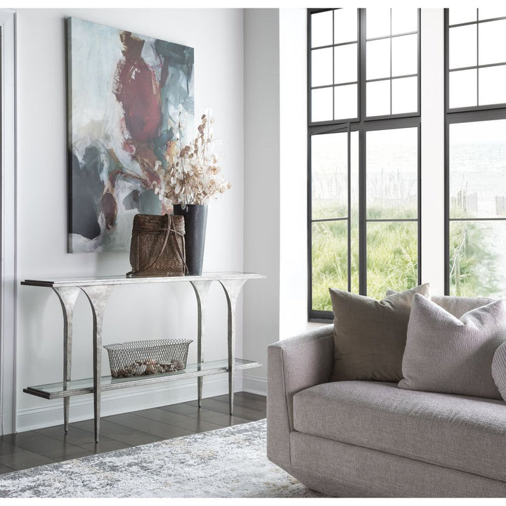 Console Tables Porto Silver Console - Silver Leaf