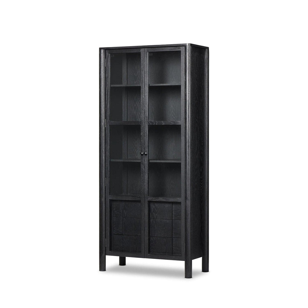 Pollard Cabinet-Four Hands-FH-236021-001-Bookcases & CabinetsBrushed Ebony Oak-1-France and Son