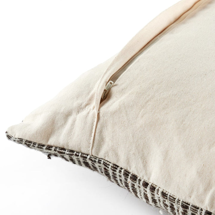 Mira Woven Pillow - Stripe Woven Pillow - Cover + Insert