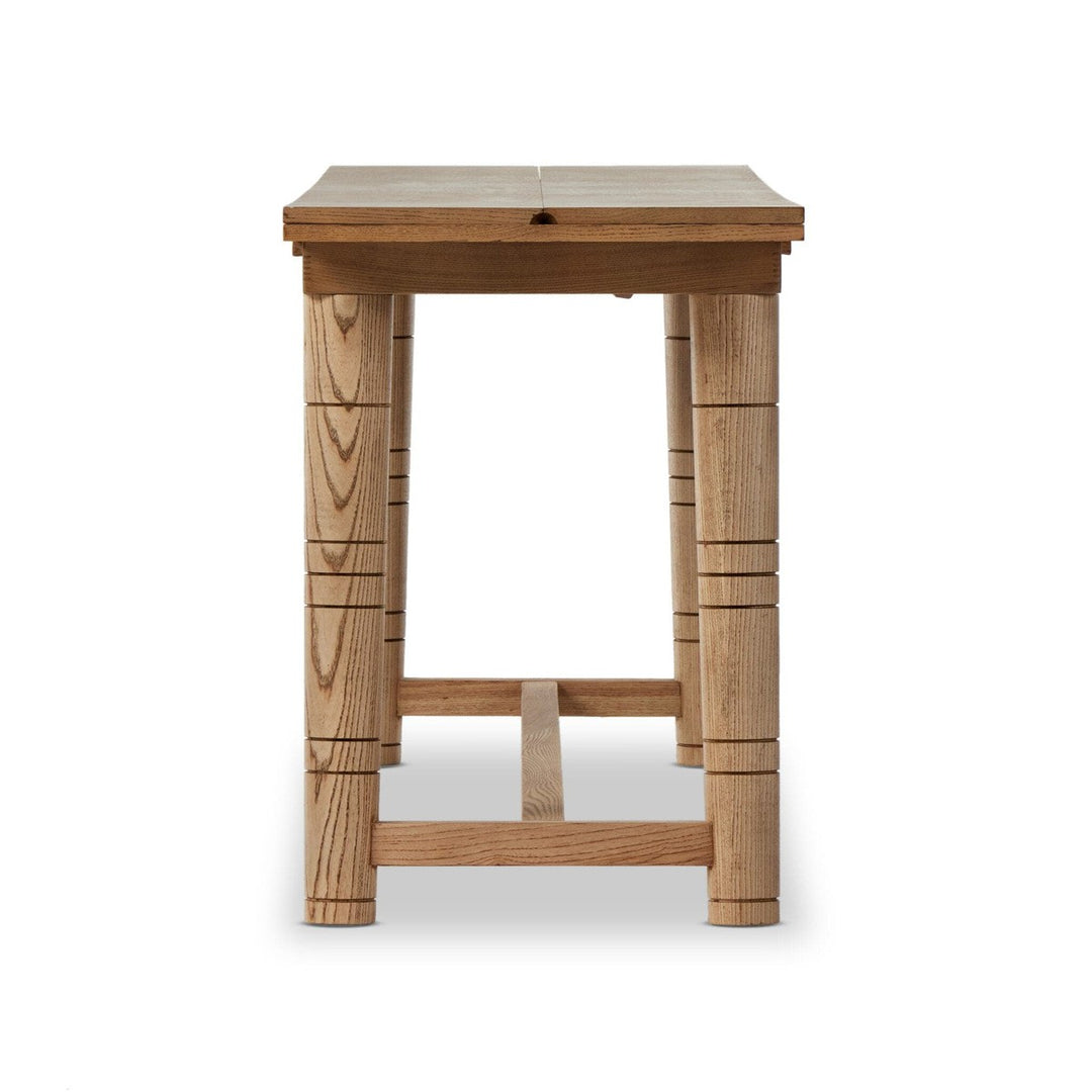 Turner Flip Top Console Table - Toasted Ash