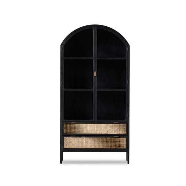 Neve Cabinet - Sandblasted Vintage Black-Four Hands-FH-236058-001-Bookcases & Cabinets-3-France and Son