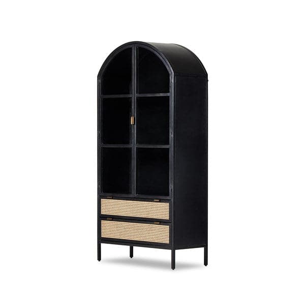 Neve Cabinet - Sandblasted Vintage Black-Four Hands-FH-236058-001-Bookcases & Cabinets-1-France and Son