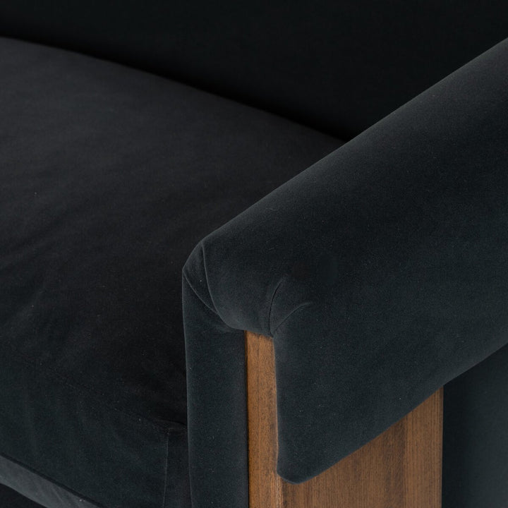 Athens Sofa - Modern Velvet Smoke