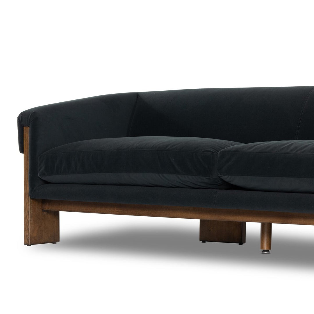 Athens Sofa - Modern Velvet Smoke