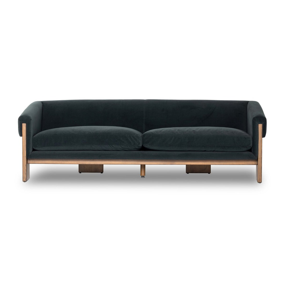 Athens Sofa - Modern Velvet Smoke