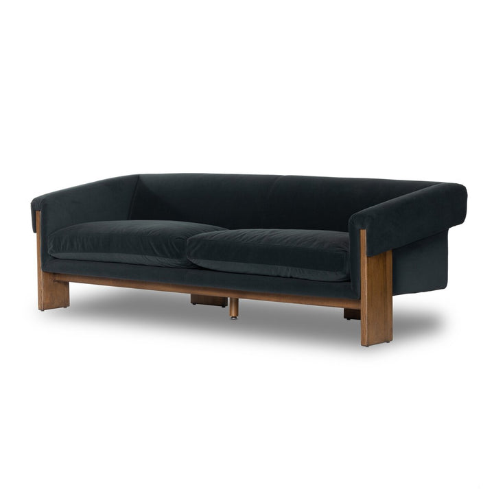 Athens Sofa - Modern Velvet Smoke