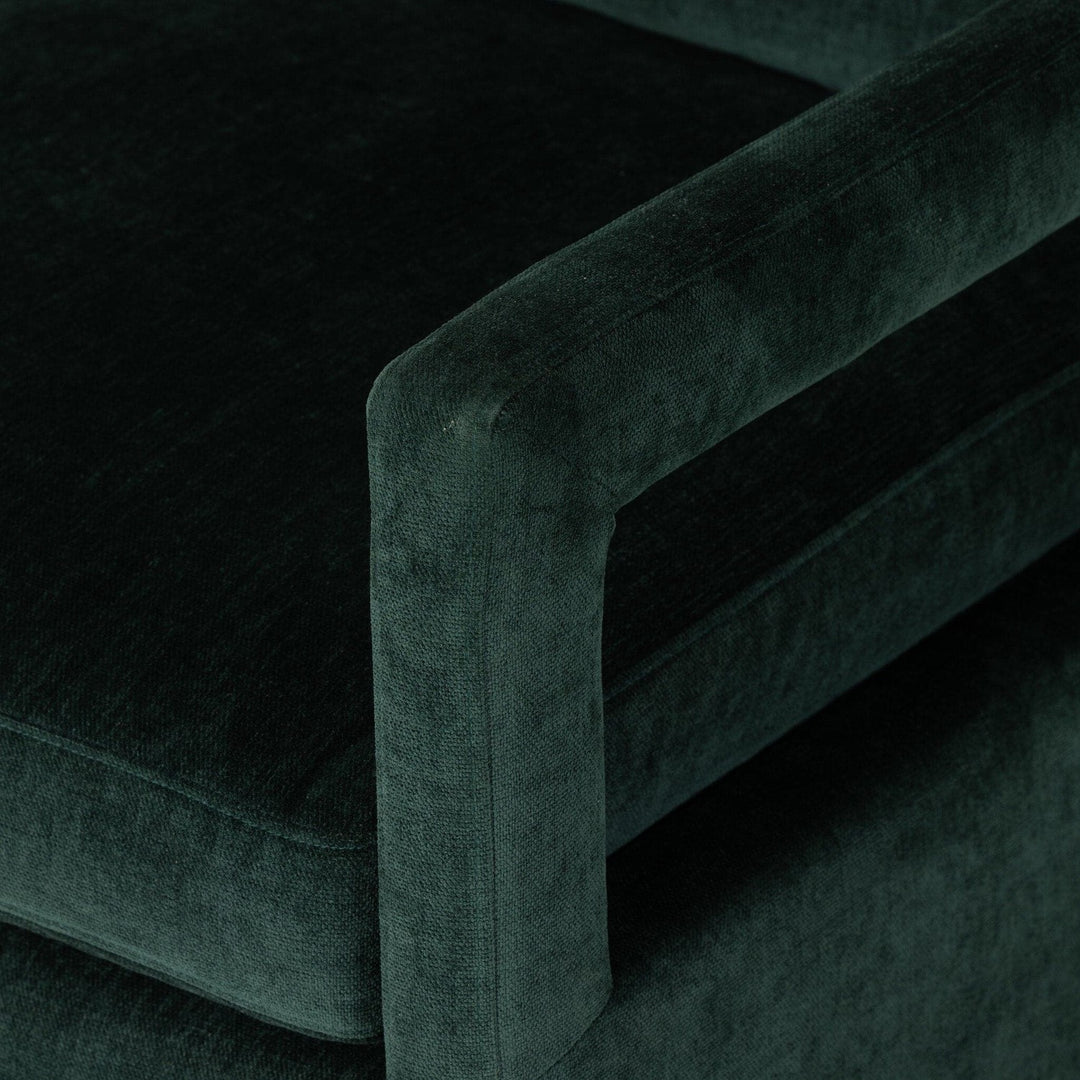 Landon Swivel Chair - Emerald Worn Velvet