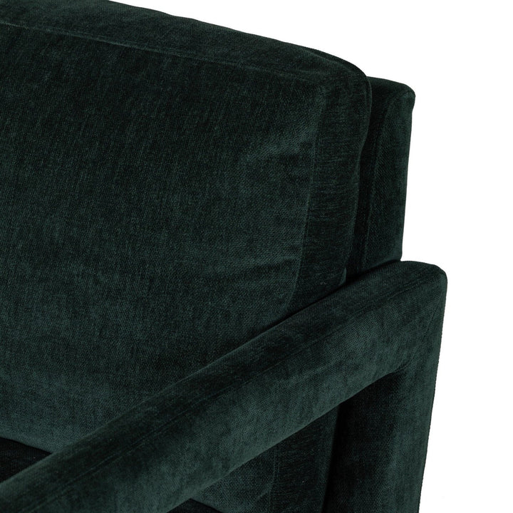 Landon Swivel Chair - Emerald Worn Velvet