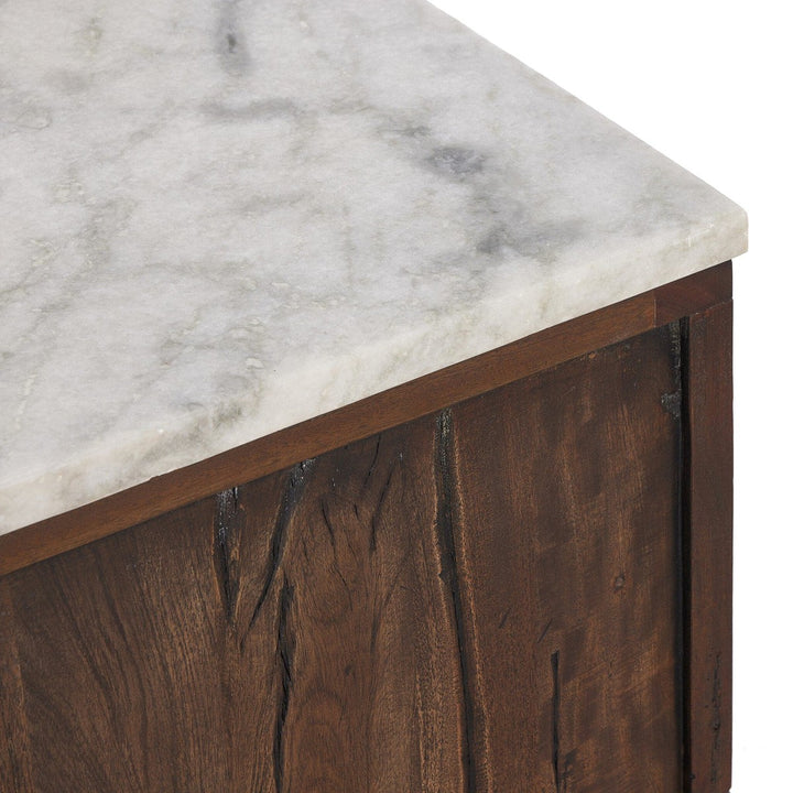 Celeste Nightstand - White Statuario Marble