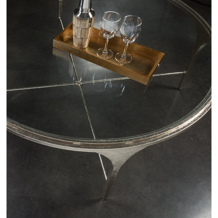Coffee Tables Porto Champagne Round Cocktail Table - Champagne