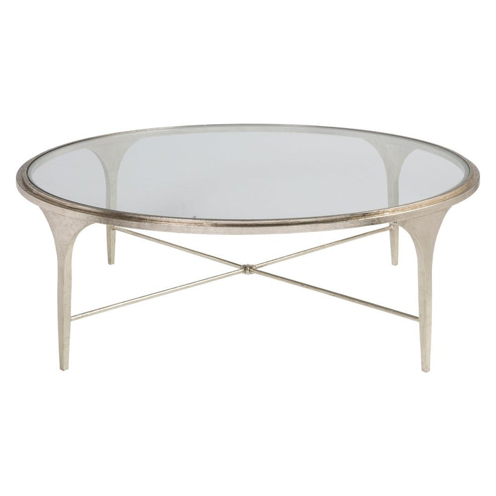 Coffee Tables Porto Champagne Round Cocktail Table - Champagne