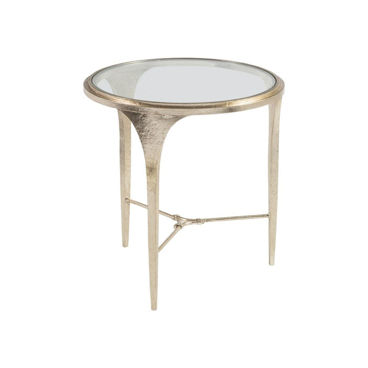 Side Tables Porto Champagne Round End Table - Champagne