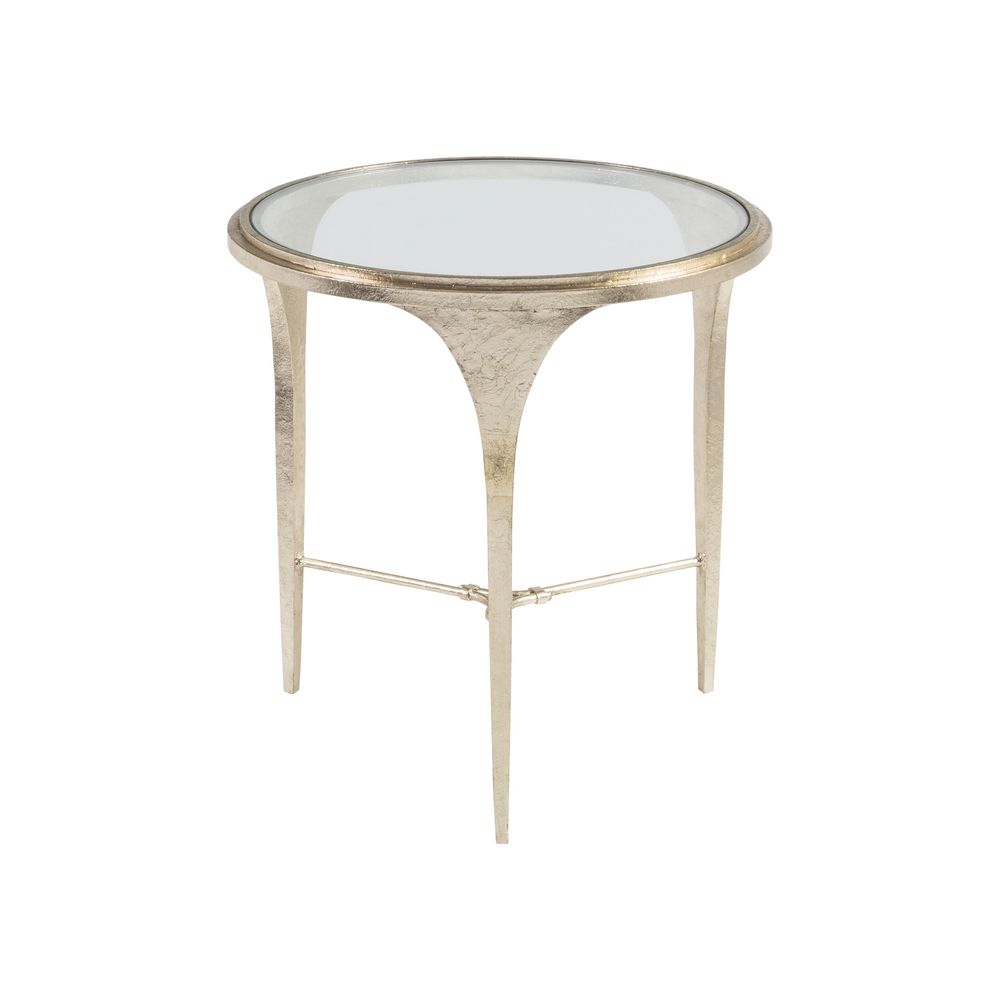 Side Tables Porto Champagne Round End Table - Champagne