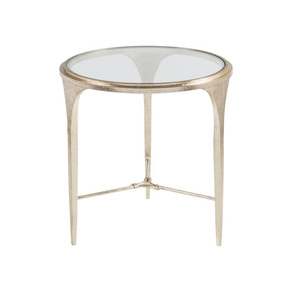 Side Tables Porto Champagne Round End Table - Champagne